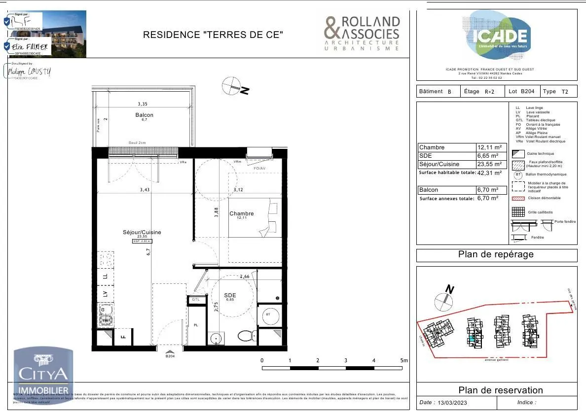 Photo 1 Appartement 2 pièces 42.31m²