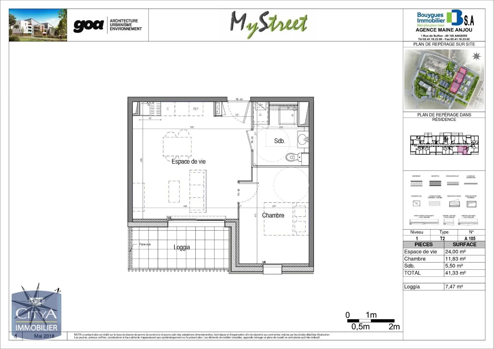 Photo 1 Appartement 2 pièces 41.19m²