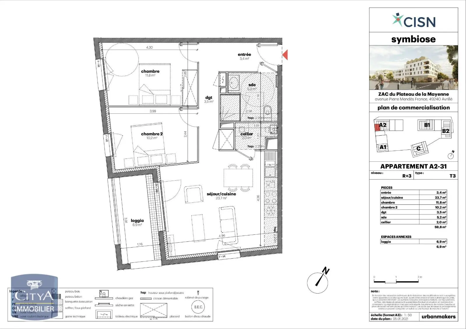 Photo 7 appartement Avrillé