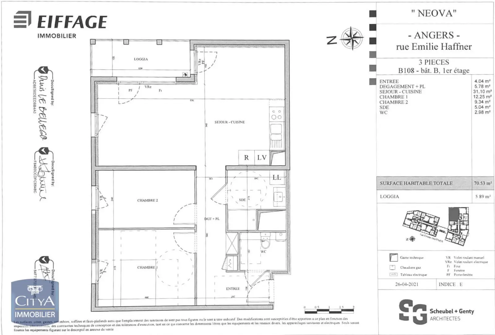 Photo 6 Appartement 3 pièces 70.53m²