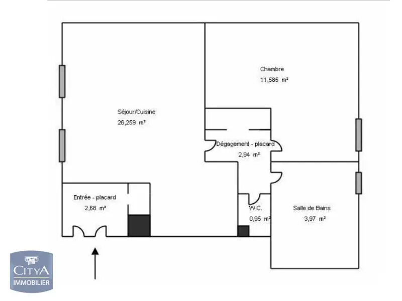 Photo 6 Appartement 3 pièces 60.99m²