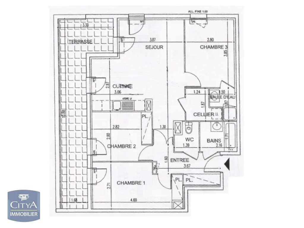 Photo 7 pour Appartement 4 pièces 78.04m² Photo 7 Appartement 4 pièces 78.04m²