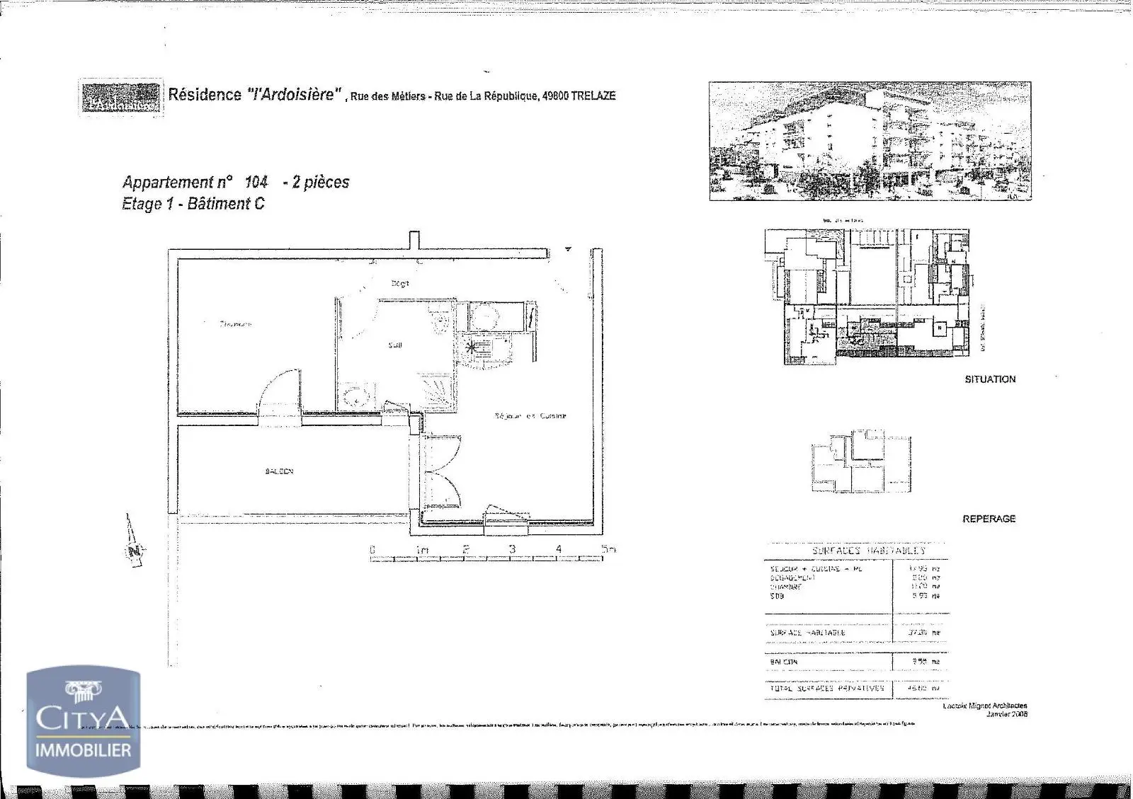 Photo 1 Appartement 2 pièces 37.25m²