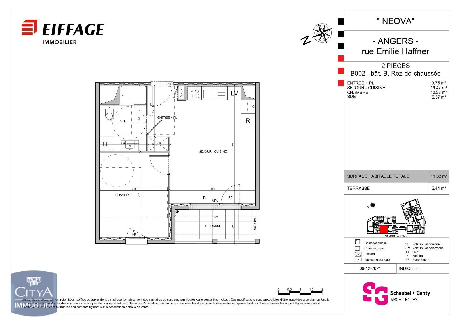 Photo 1 Appartement 2 pièces 41.02m²
