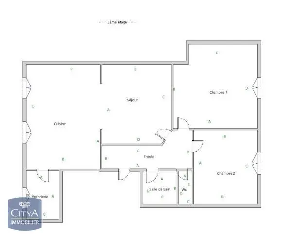 Photo 6 Appartement 3 pièces 78.17m²