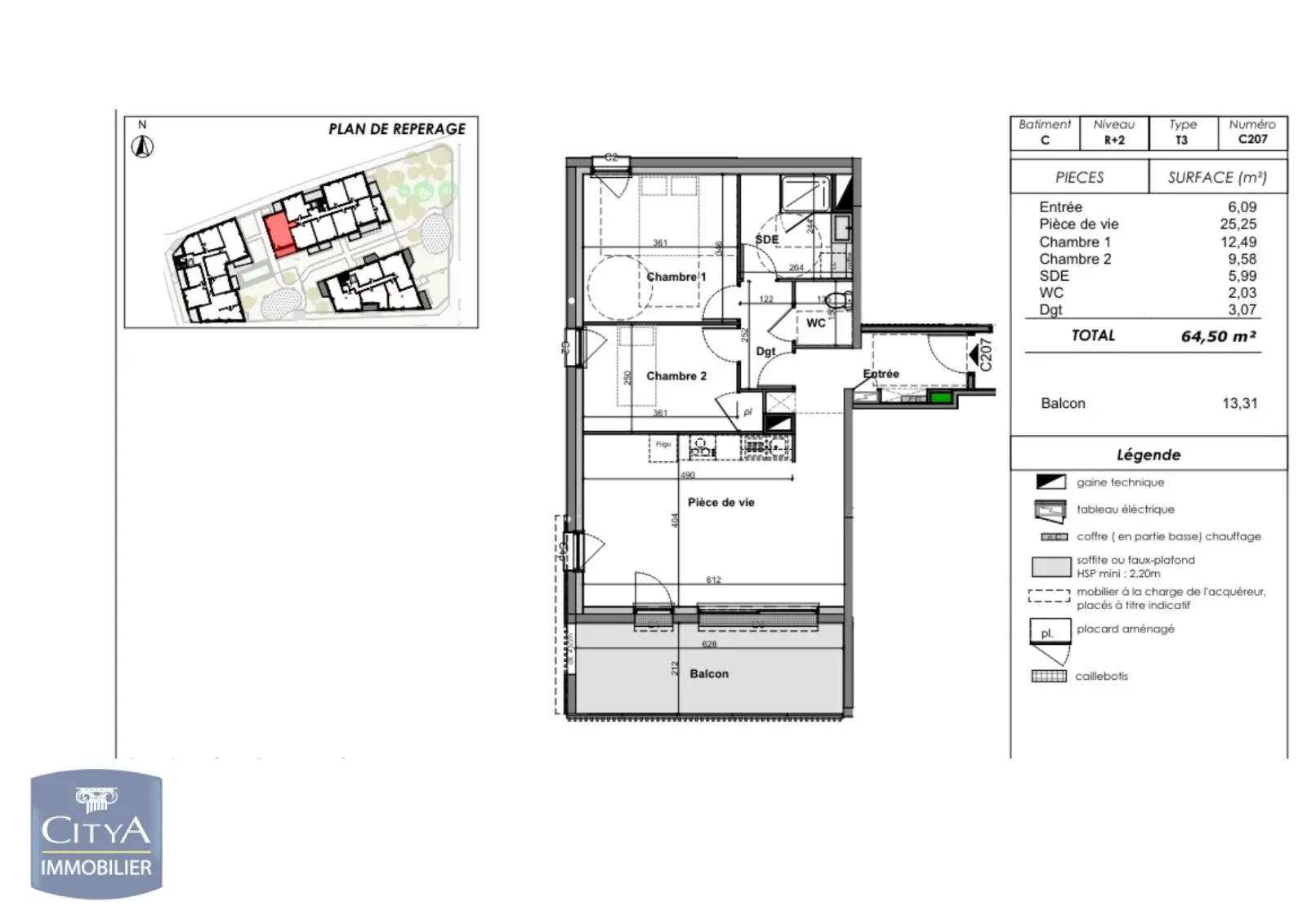 Photo 5 Appartement 3 pièces 64.5m²