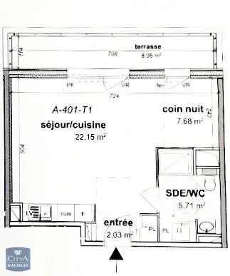 Photo 14 Appartement 1 pièce 37.68m²