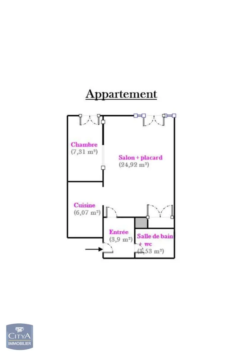 Photo 6 Appartement 1 pièce 45.93m²