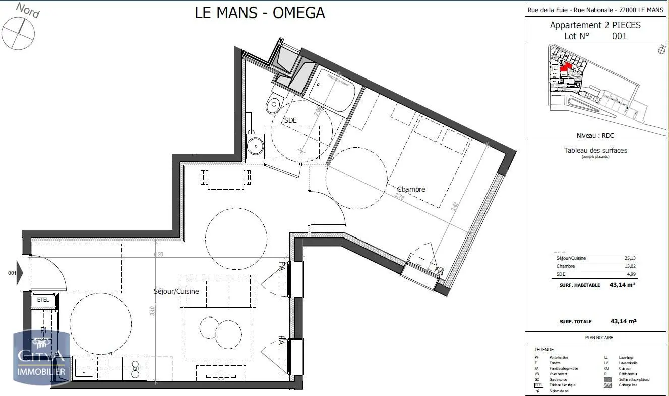 Photo 8 Appartement 2 pièces 43.14m²