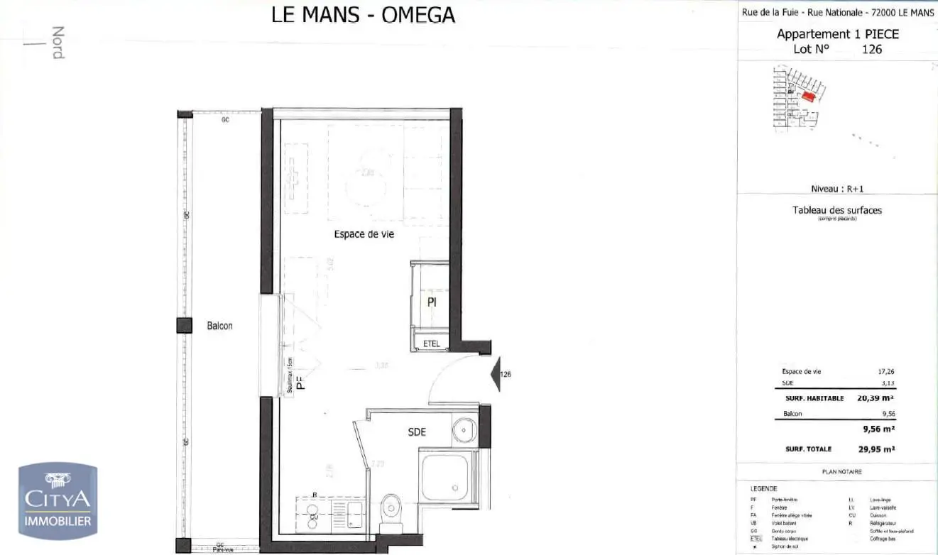 Photo 5 Appartement 1 pièce 20.39m²