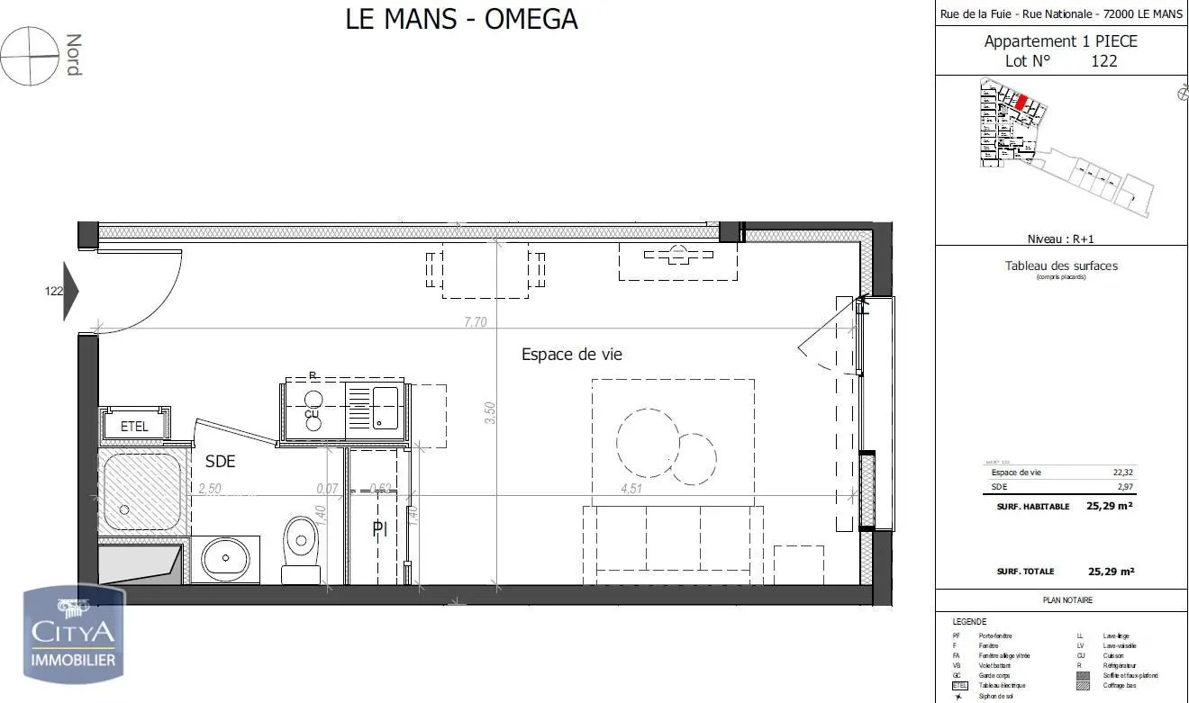 Photo 6 Appartement 1 pièce 25.29m²