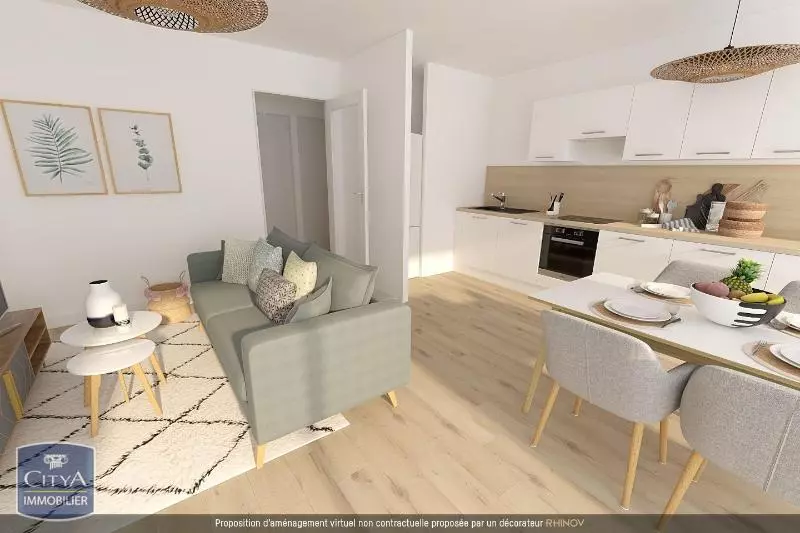Illustration pour Appartement 3 pièces 55.74m² Photo Appartement 3 pièces 55.74m²