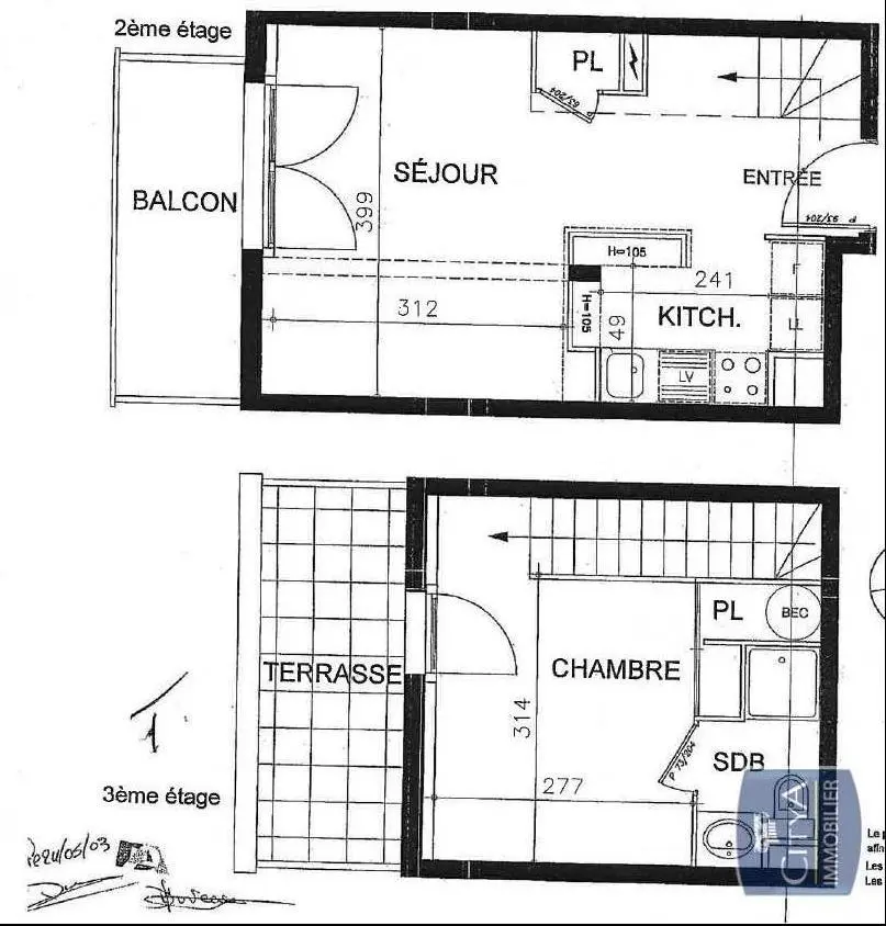 Photo 1 Appartement 2 pièces 34.78m²