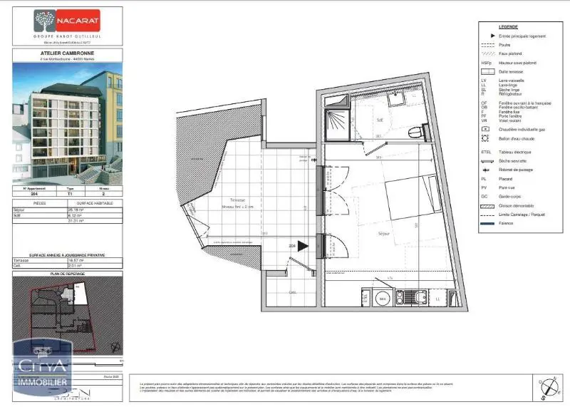 Photo 8 Appartement 1 pièce 31.31m²