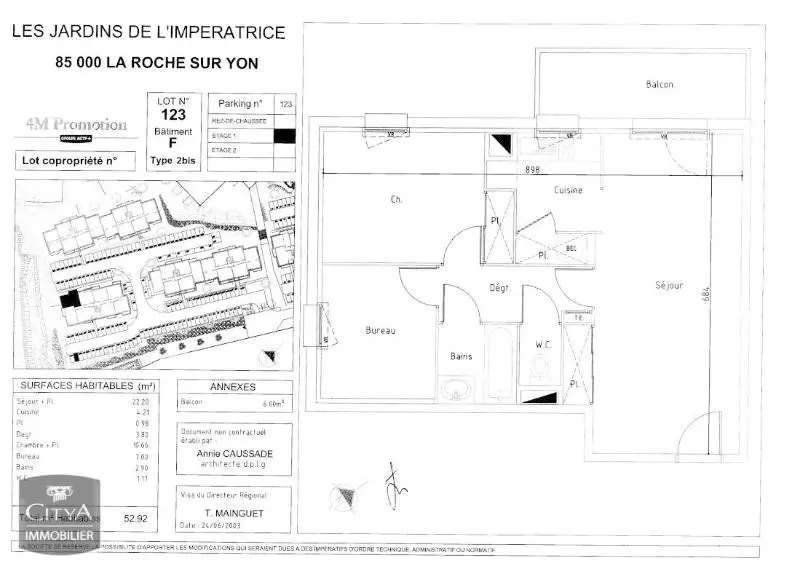 Photo 1 Appartement 2 pièces 53.18m²