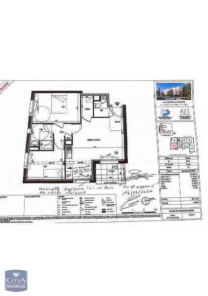 Photo 2 Appartement 3 pièces 56.1m²