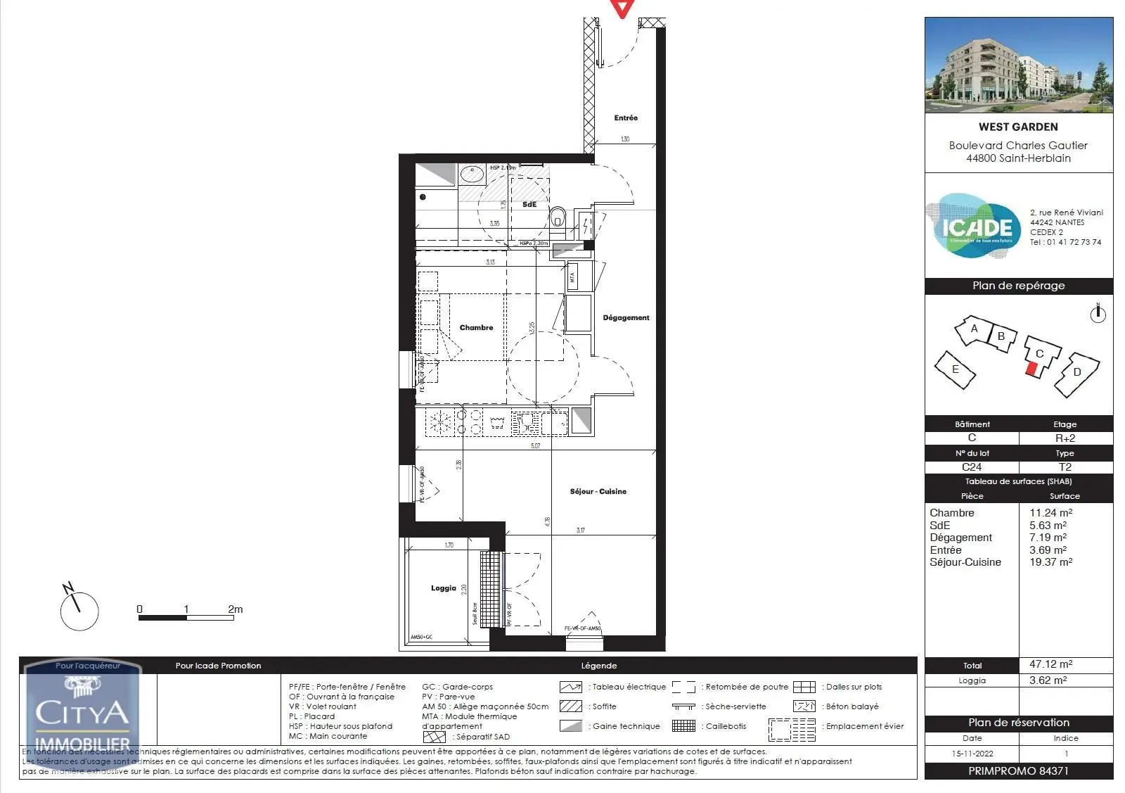 Photo 6 Appartement 2 pièces 47.12m²
