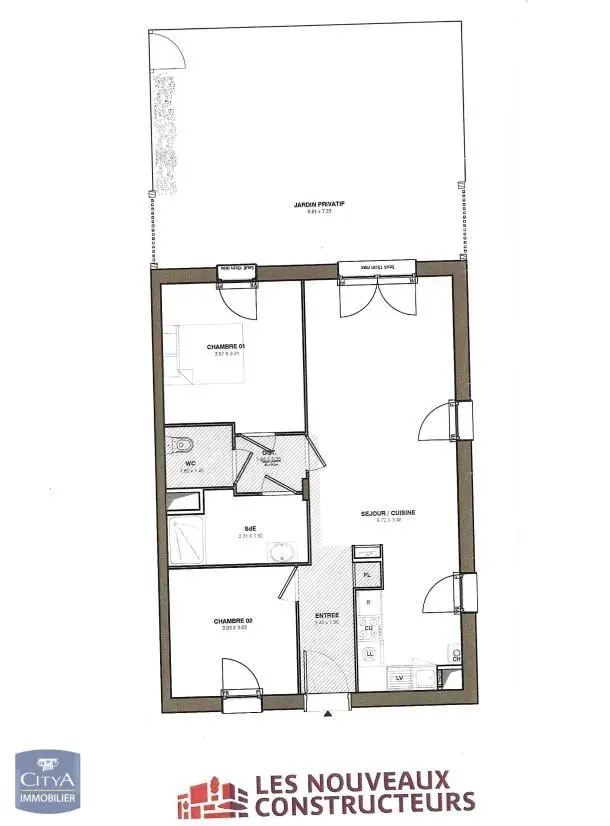 Photo 1 Appartement 3 pièces 64.19m²