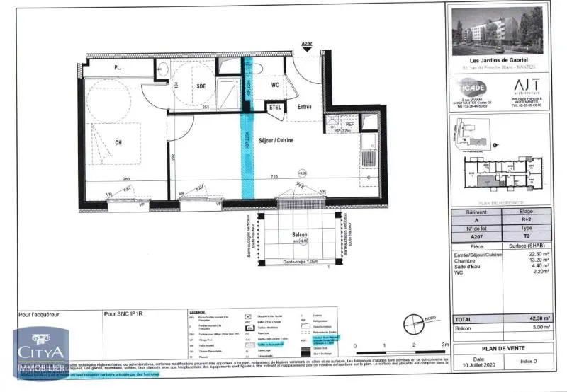 Photo 1 Appartement 2 pièces 42.3m²