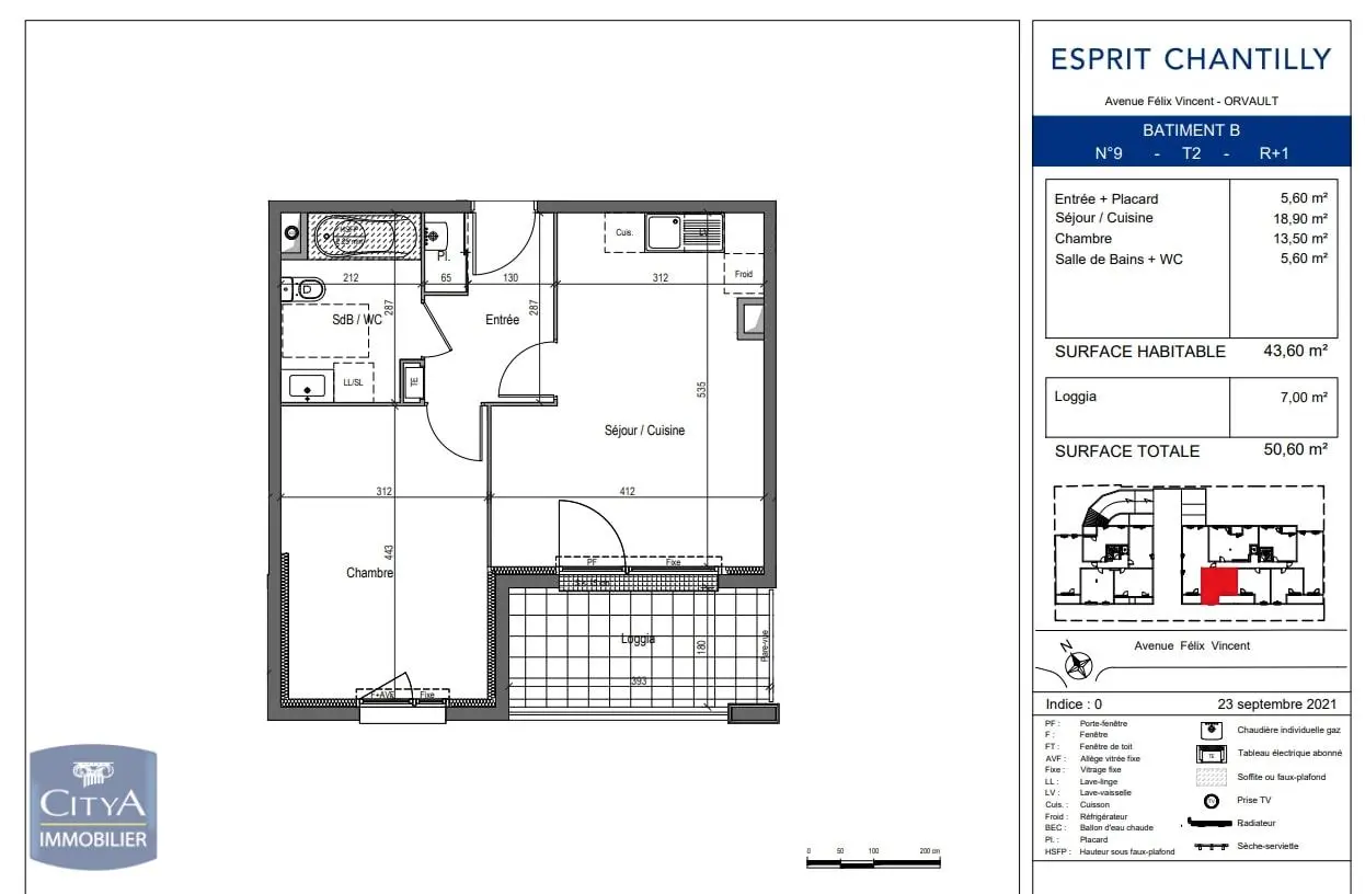 Photo 2 Appartement 2 pièces 43.6m²
