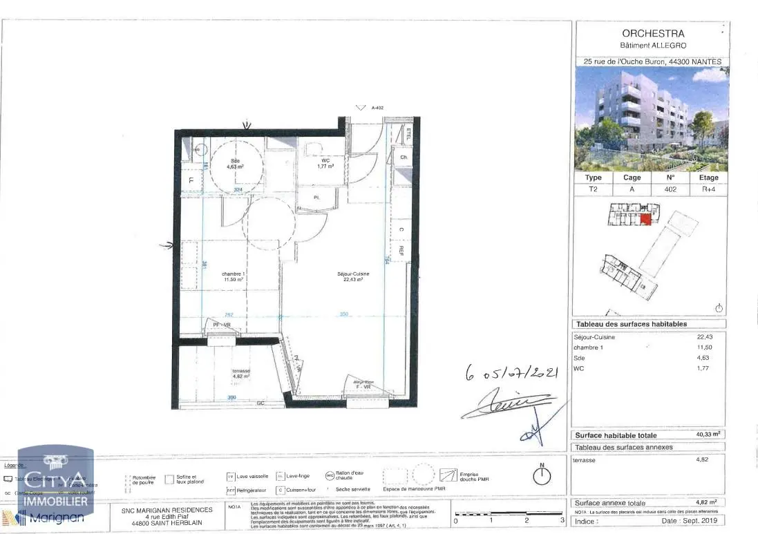 Photo 1 Appartement 2 pièces 40.33m²