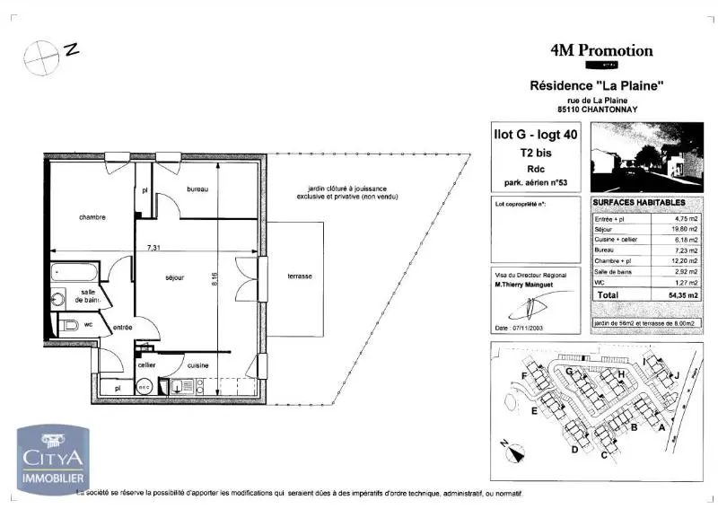 Photo 1 Appartement 2 pièces 53.8m²