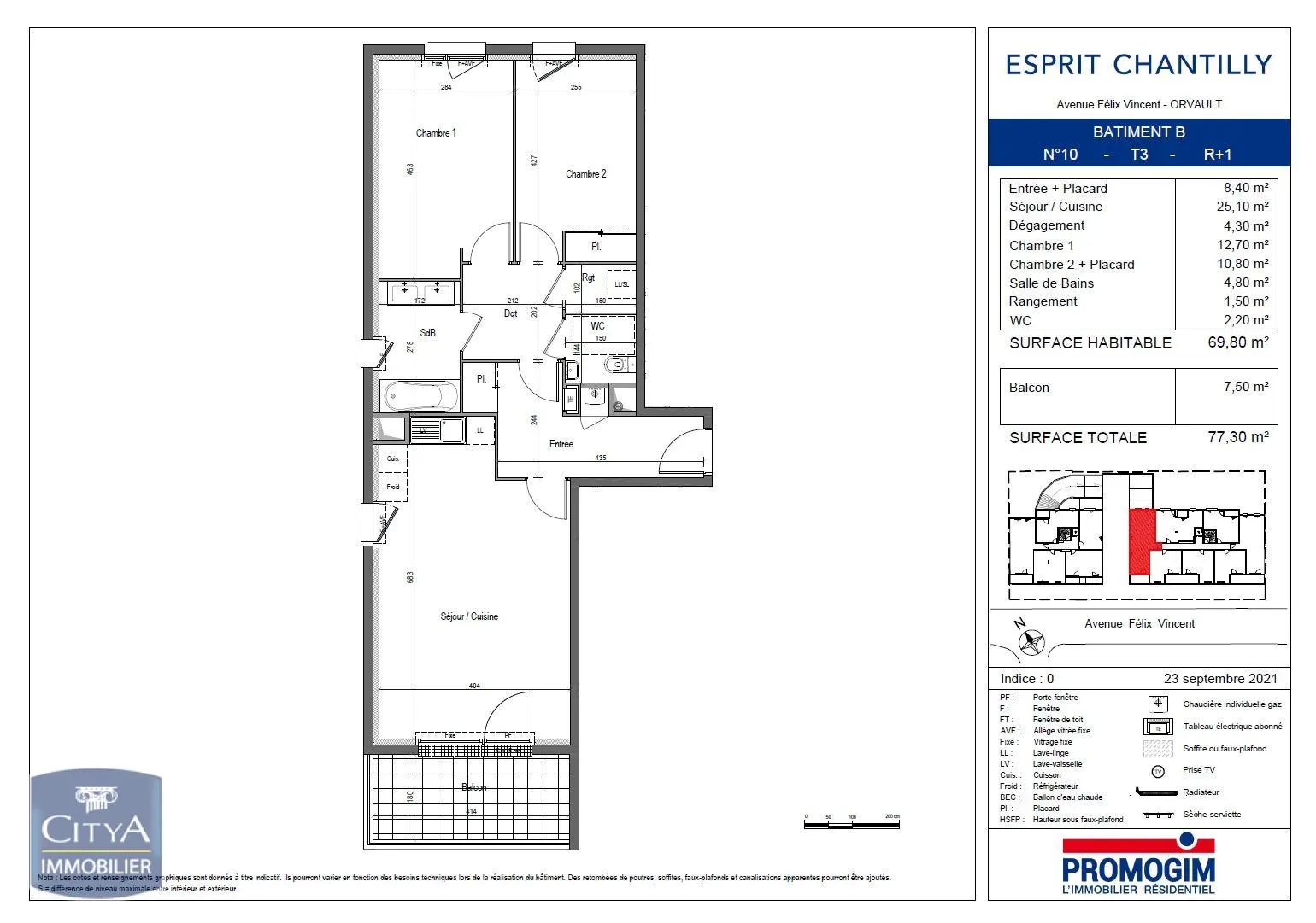 Photo 2 Appartement 3 pièces 69.8m²