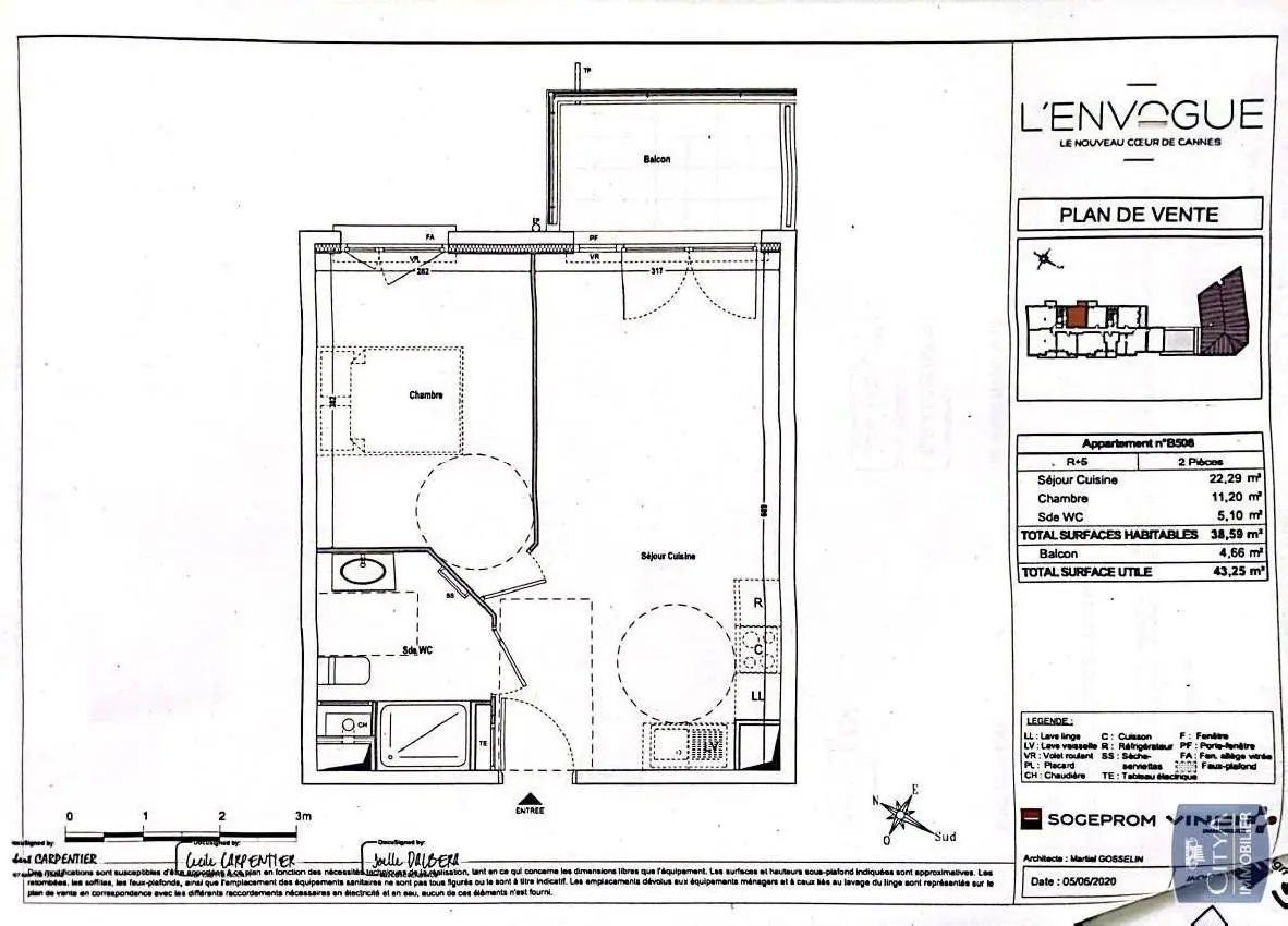 Photo 3 Appartement 2 pièces 38.59m²