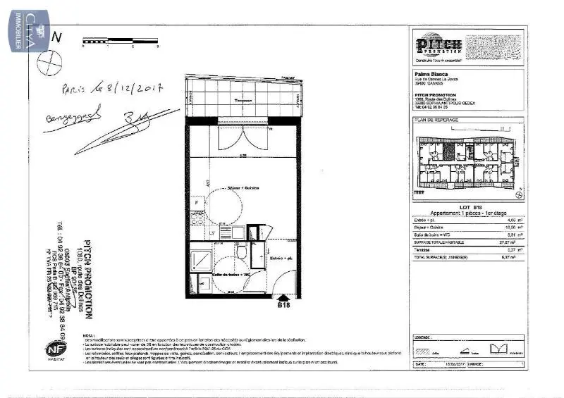 Photo 3 Appartement 1 pièce 27.87m²
