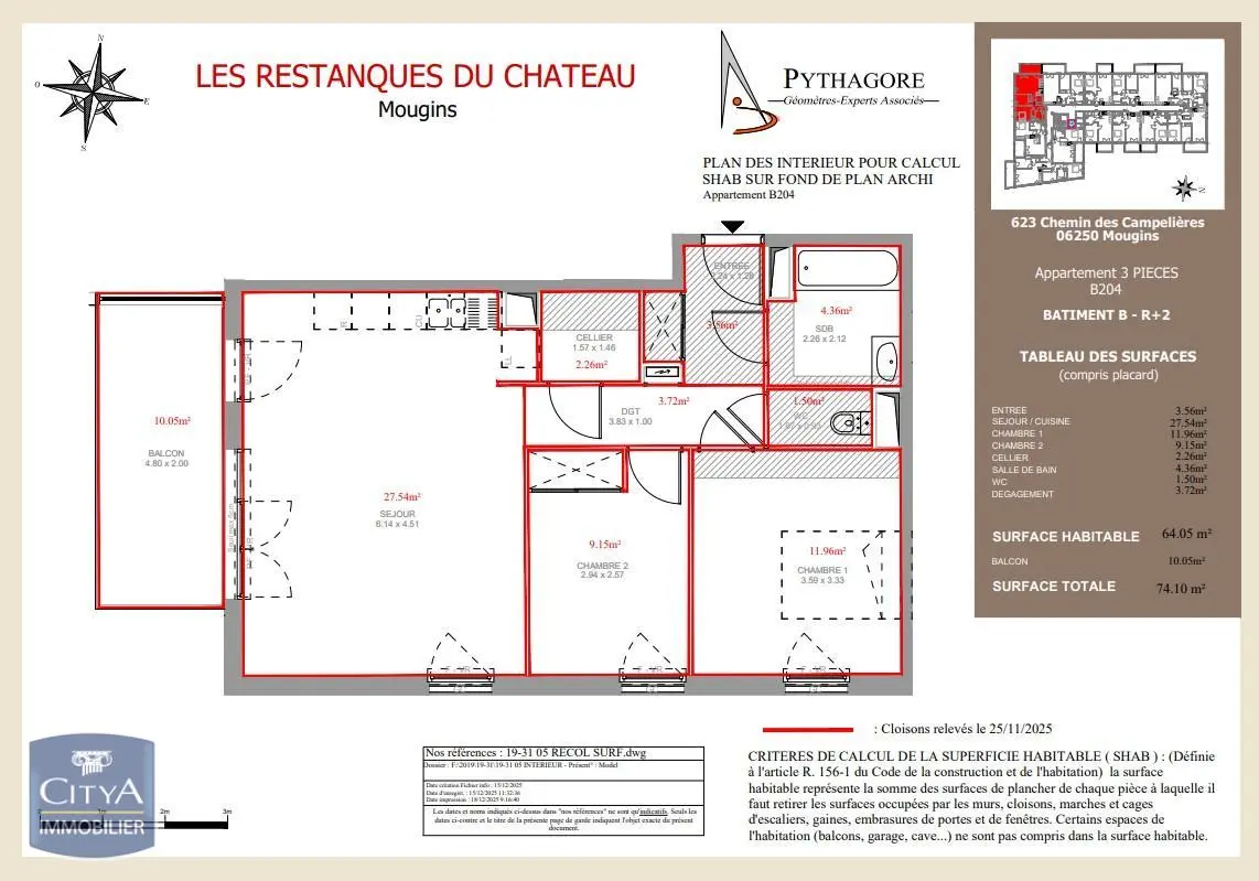 Photo 15 Appartement 3 pièces 64.05m²