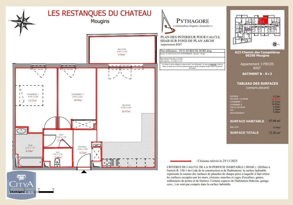 Photo 13 Appartement 3 pièces 63.66m²