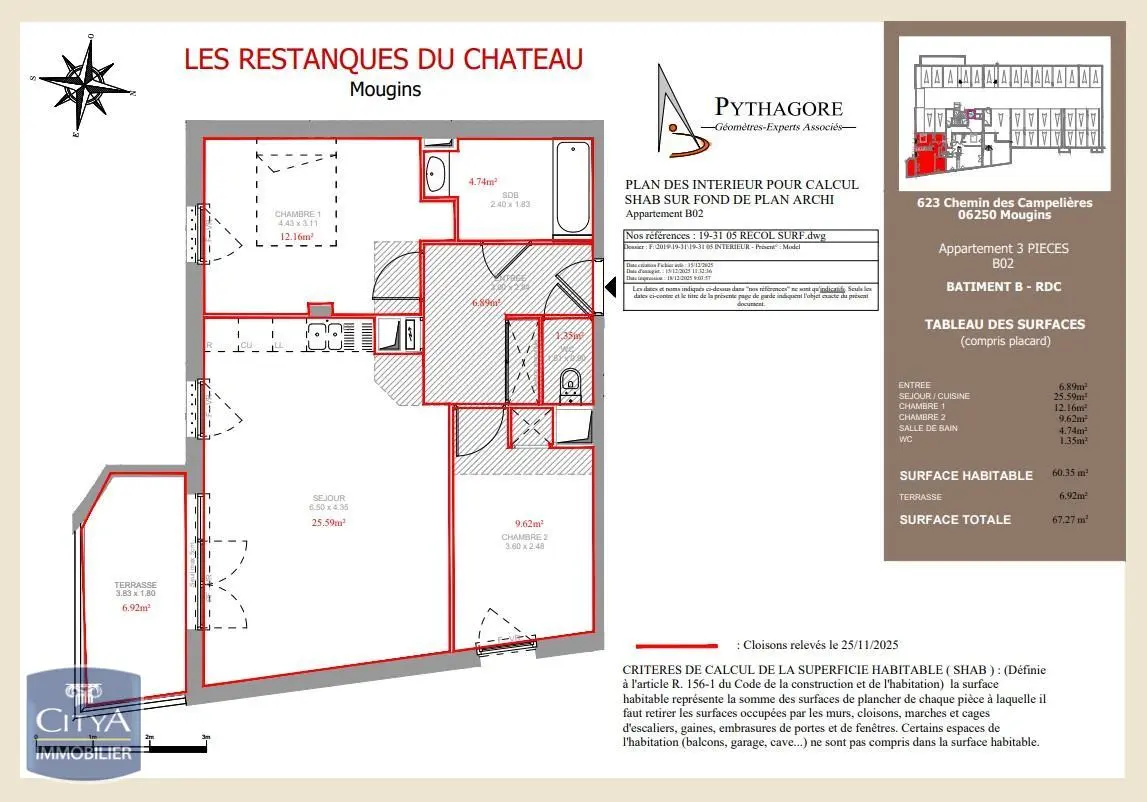 Photo 2 Appartement 3 pièces 60.35m²