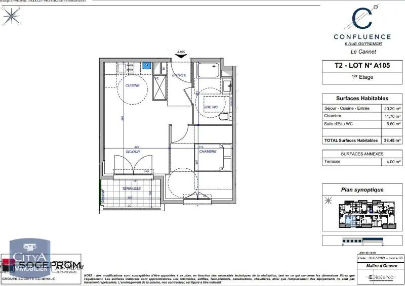 Photo 3 Appartement 2 pièces 38.45m²