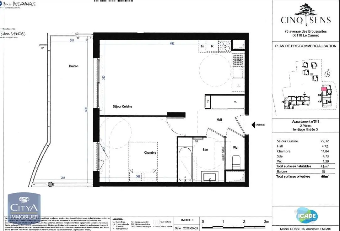 Photo 2 Appartement 2 pièces 45m²
