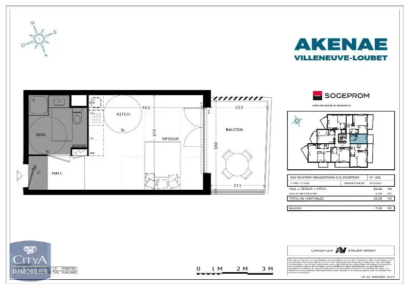 Photo 1 Appartement 1 pièce 25.2m²