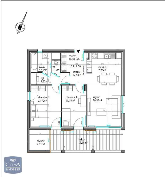 Photo 2 Appartement 70.77m²