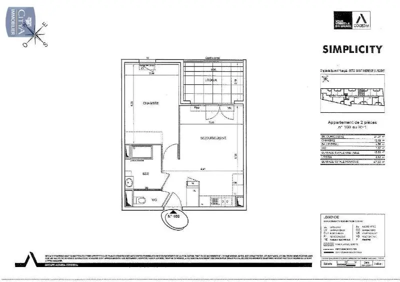 Photo 5 Appartement 2 pièces 40.7m²
