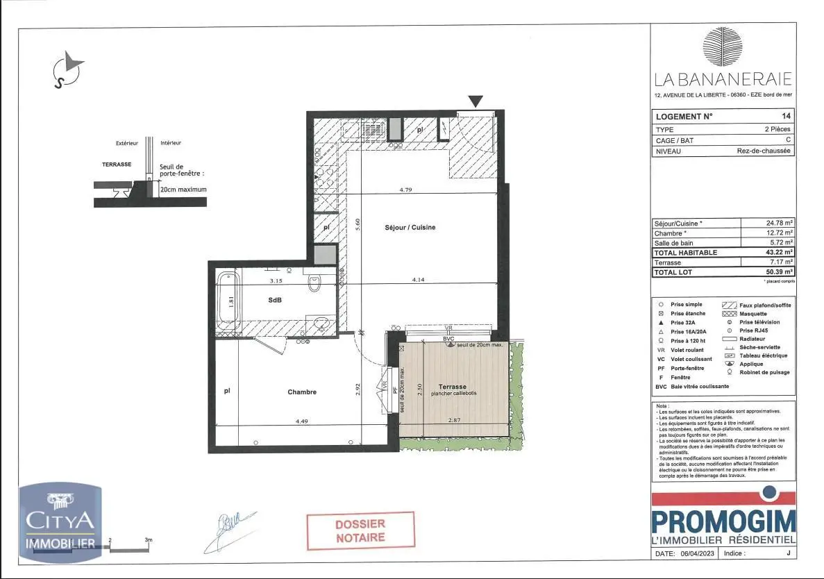 Photo 1 Appartement 2 pièces 43.22m²