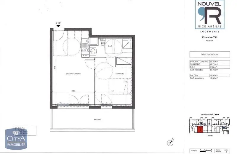 Photo 6 Appartement 2 pièces 40.79m²