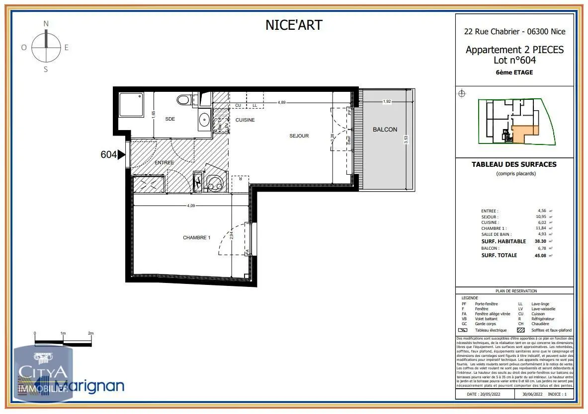 Photo 1 Appartement 2 pièces 38.3m²