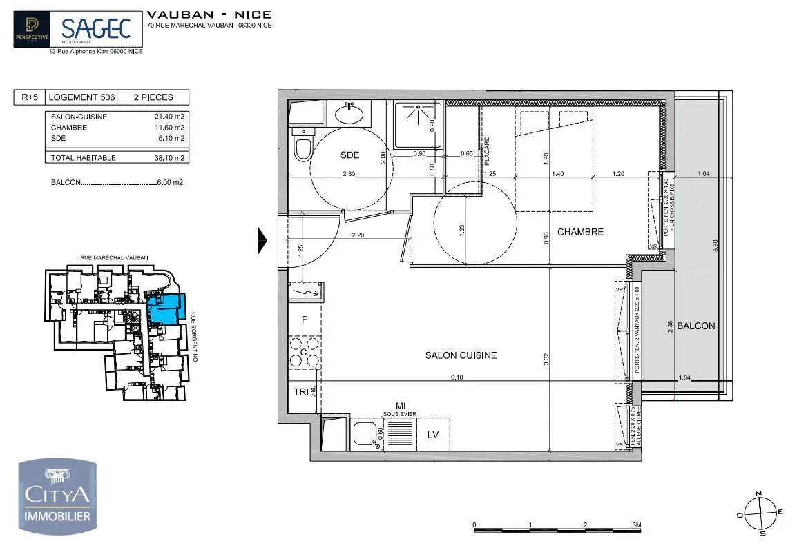 Photo 1 Appartement 2 pièces 38.1m²