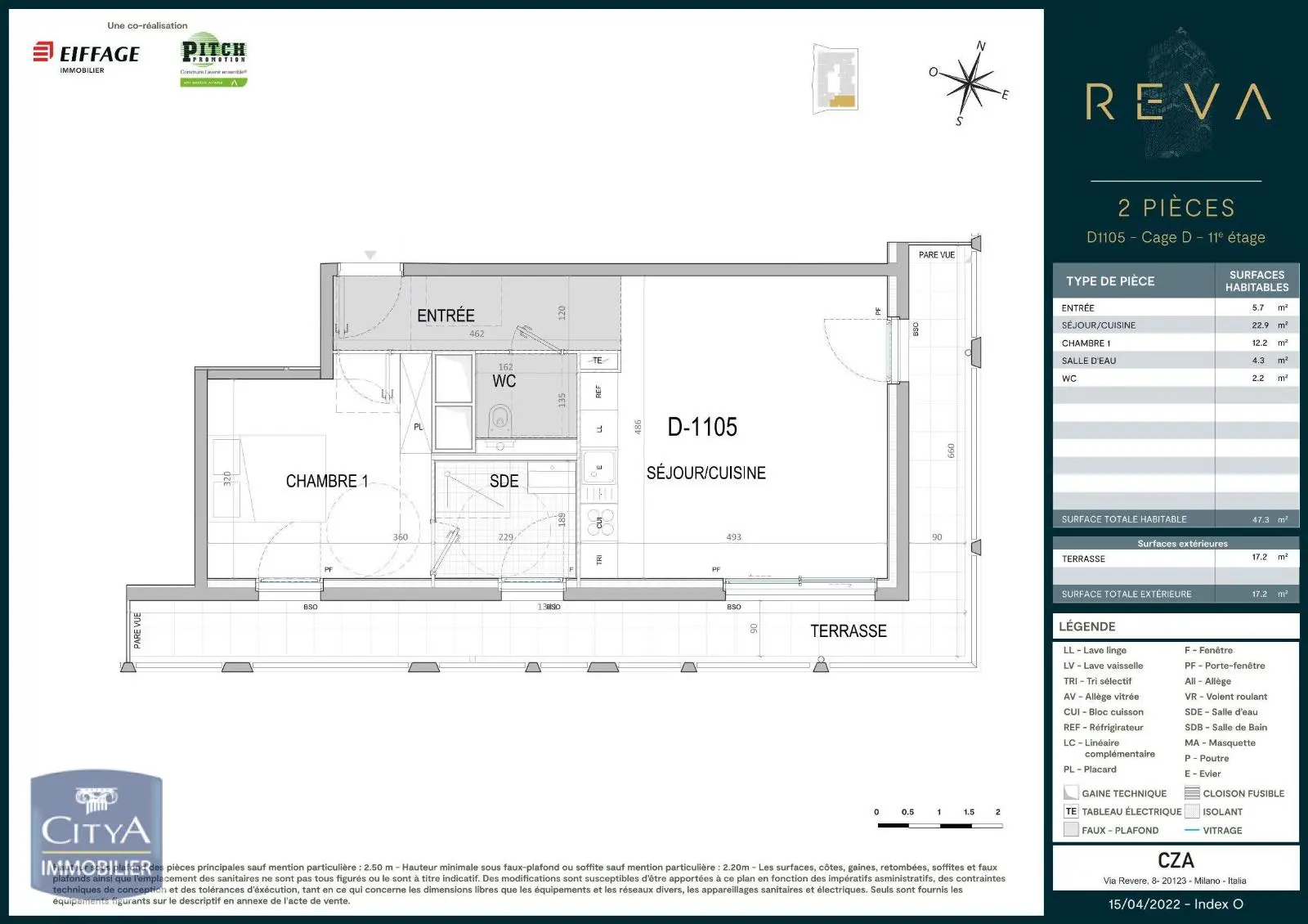 Photo 1 Appartement 2 pièces 47.3m²