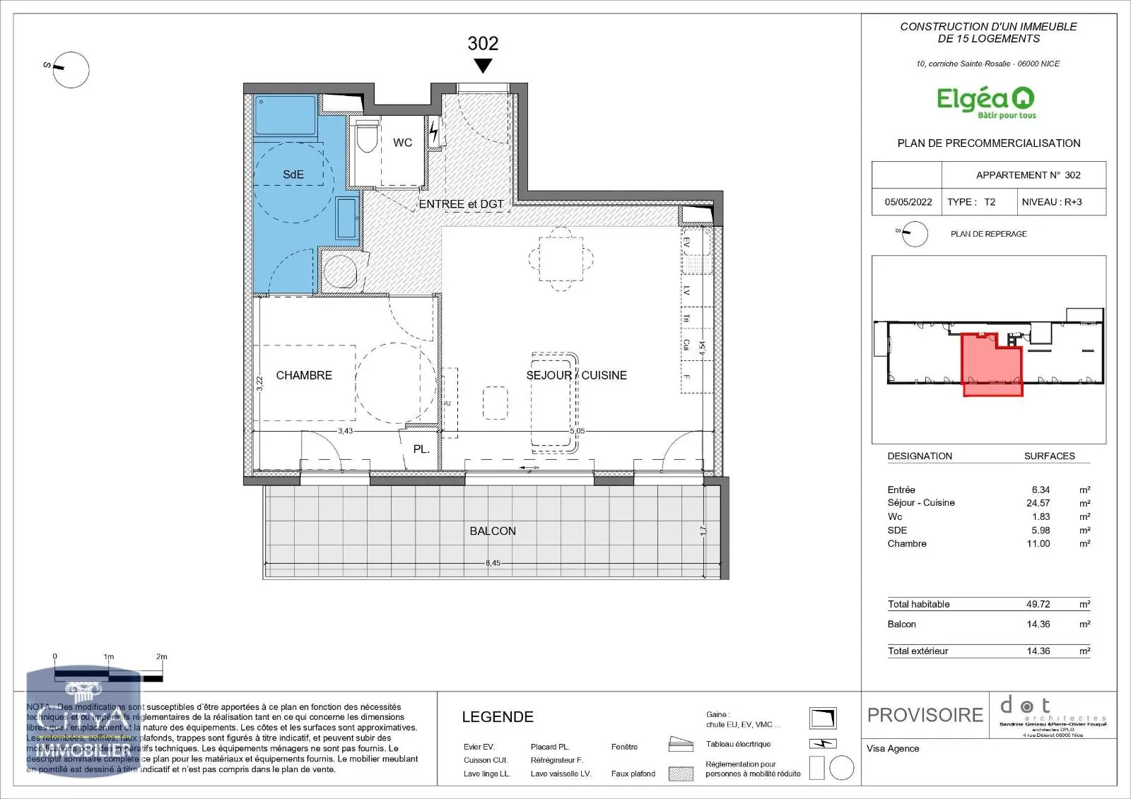 Photo 1 Appartement 2 pièces 49.72m²