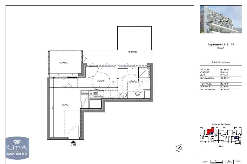 Photo 9 Appartement 1 pièce 28.03m²