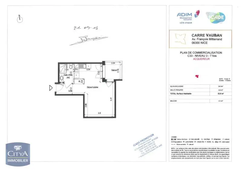Photo 6 Appartement 1 pièce 33.65m²