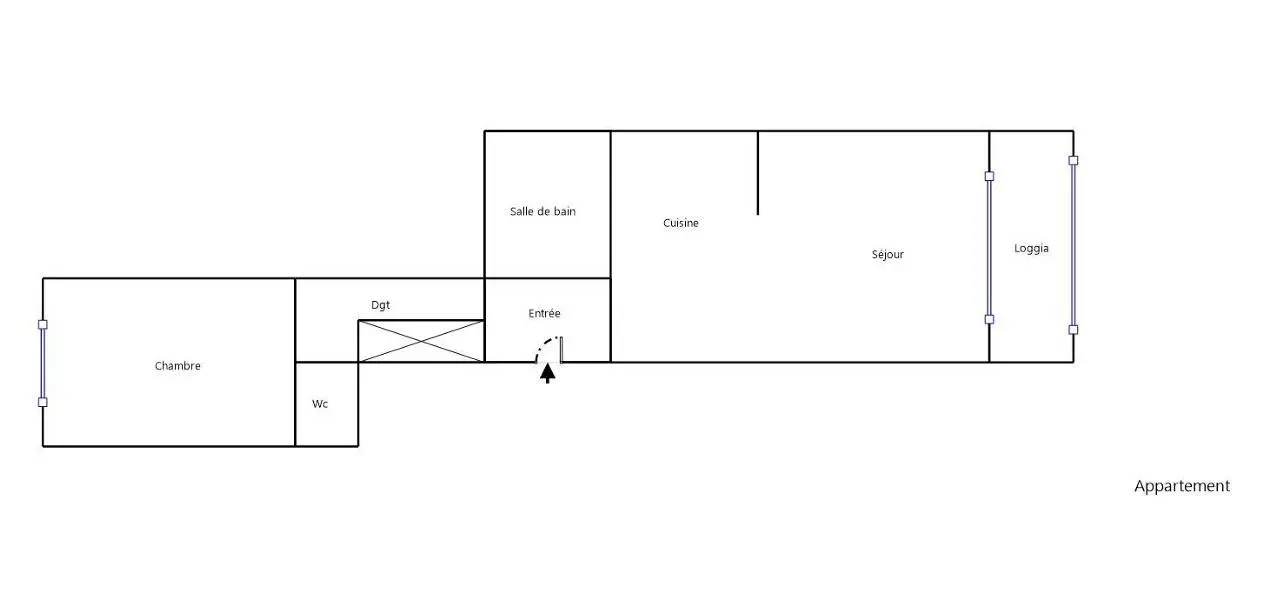 Photo 12 Appartement 2 pièces 54.7m²