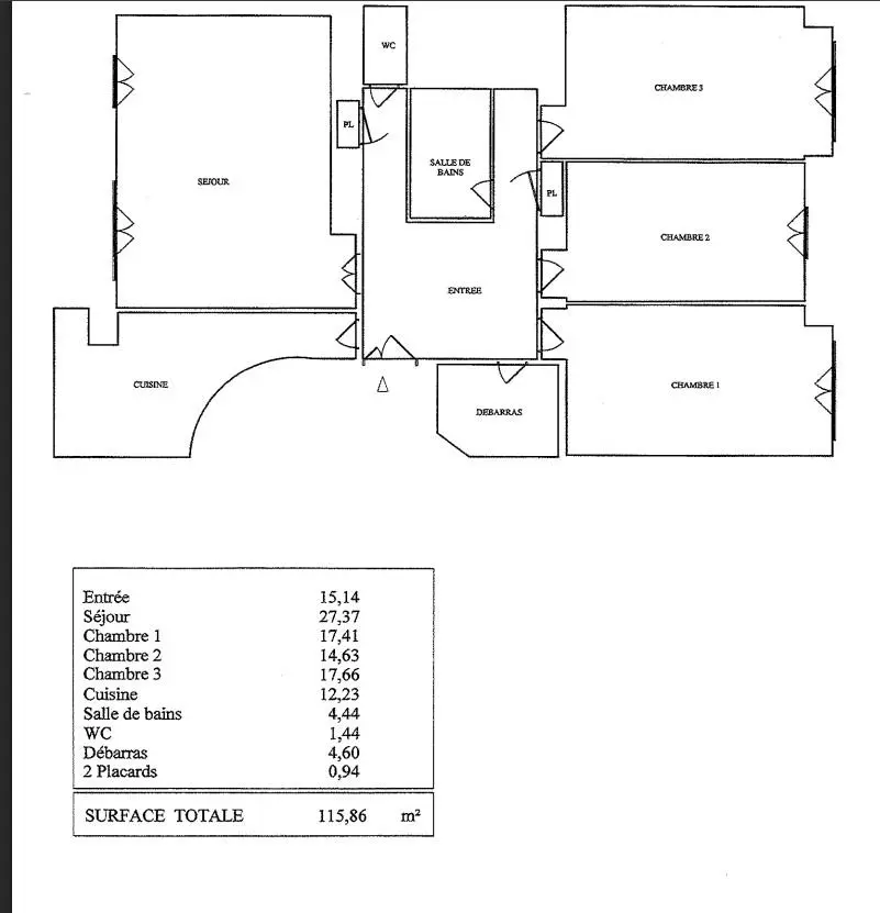 Photo 2 Appartement 4 pièces 116m²