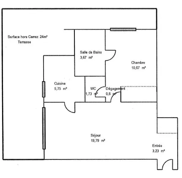 Photo 4 Appartement 2 pièces 46m²