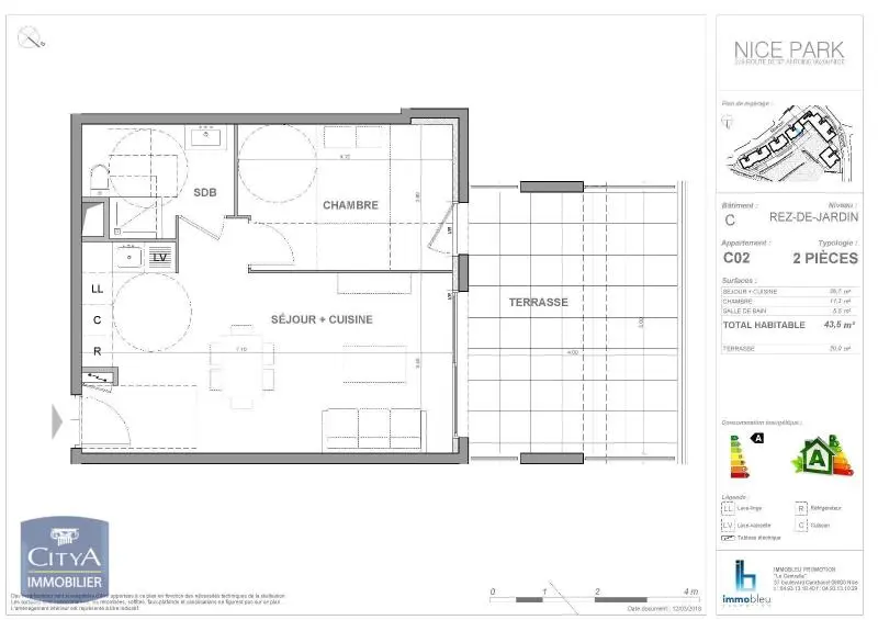 Photo 1 Appartement 2 pièces 43.5m²