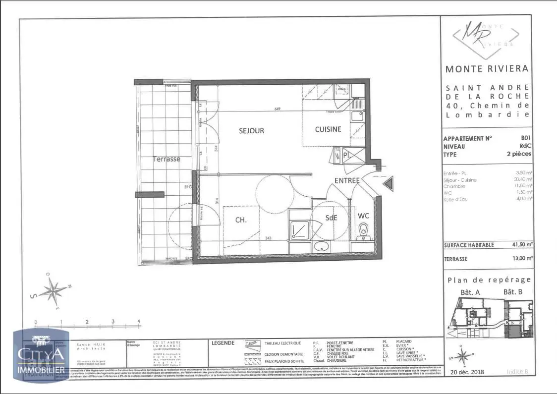 Photo 1 Appartement 2 pièces 41.5m²